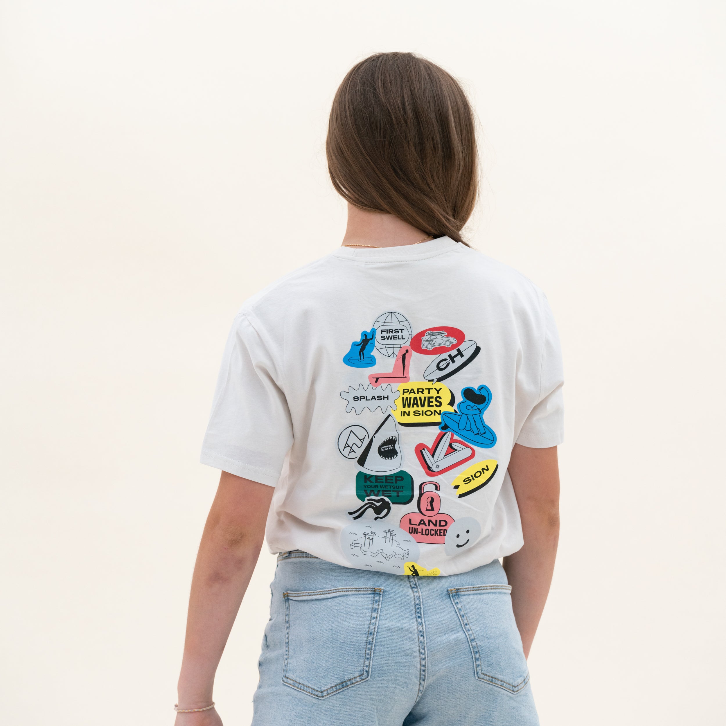 The Stickers Tee White
