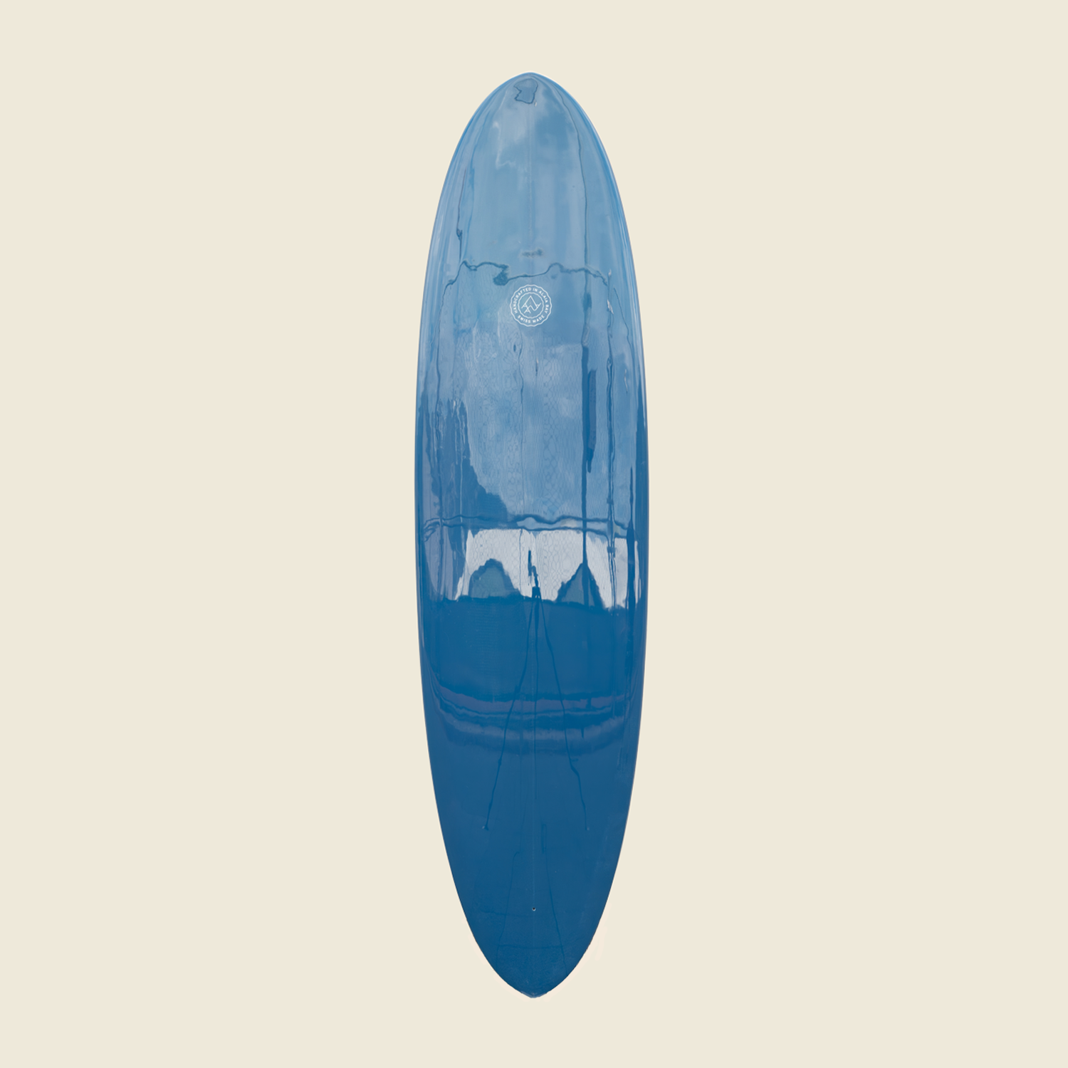L'Œuf à une nageoire - Bleu, Poli - Lizzy Artworks - 7'2