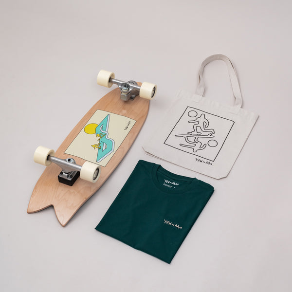 The YOW Surfskater Pack (Surfskate, T-shirt, Totebag)