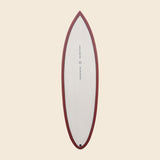 The Round Tail Twin Fin - Bordeaux 6'5